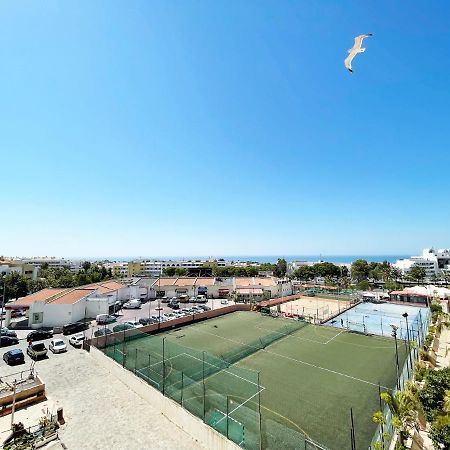 Panoramic Seaview - 2 Bedroom, Main Ave, 15 Min Walk Beach, Workspace Albufeira Bagian luar foto