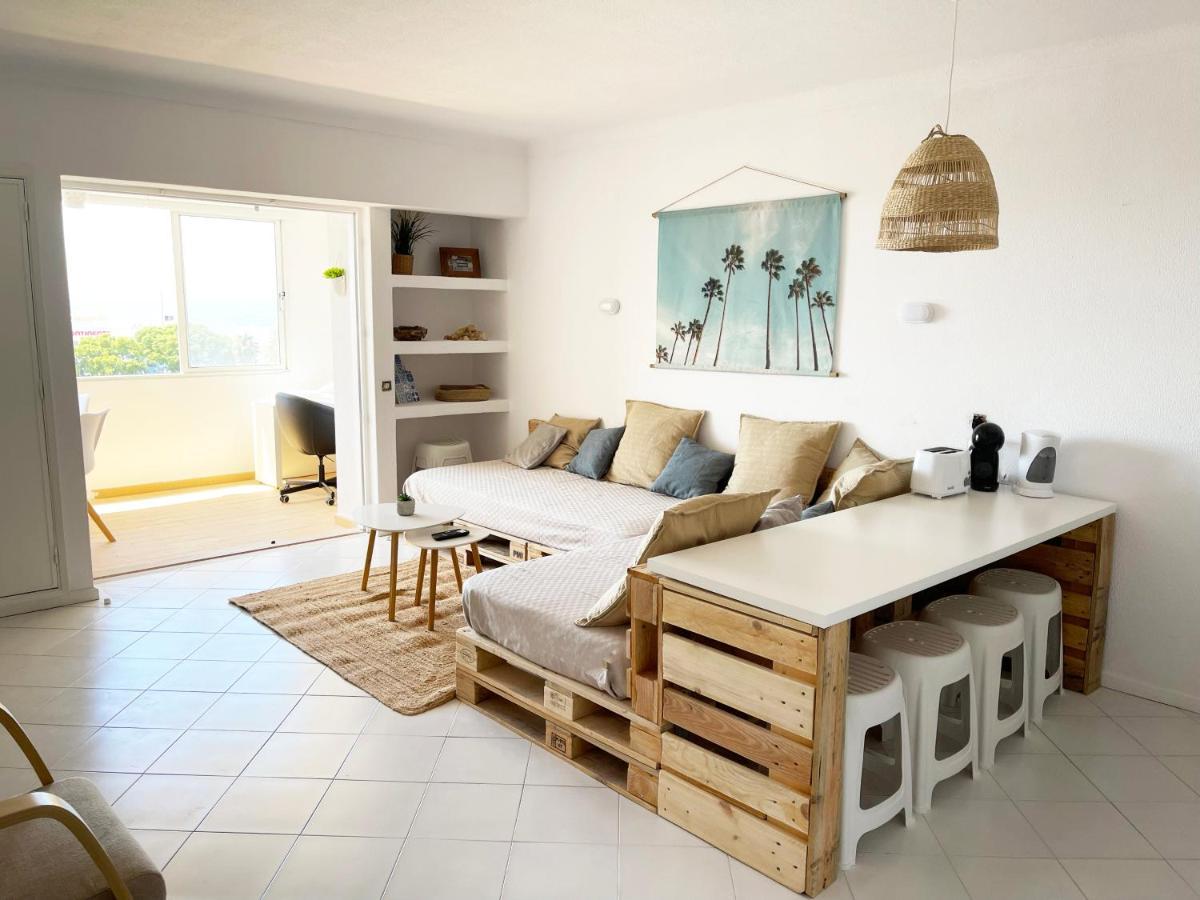 Panoramic Seaview - 2 Bedroom, Main Ave, 15 Min Walk Beach, Workspace Albufeira Bagian luar foto