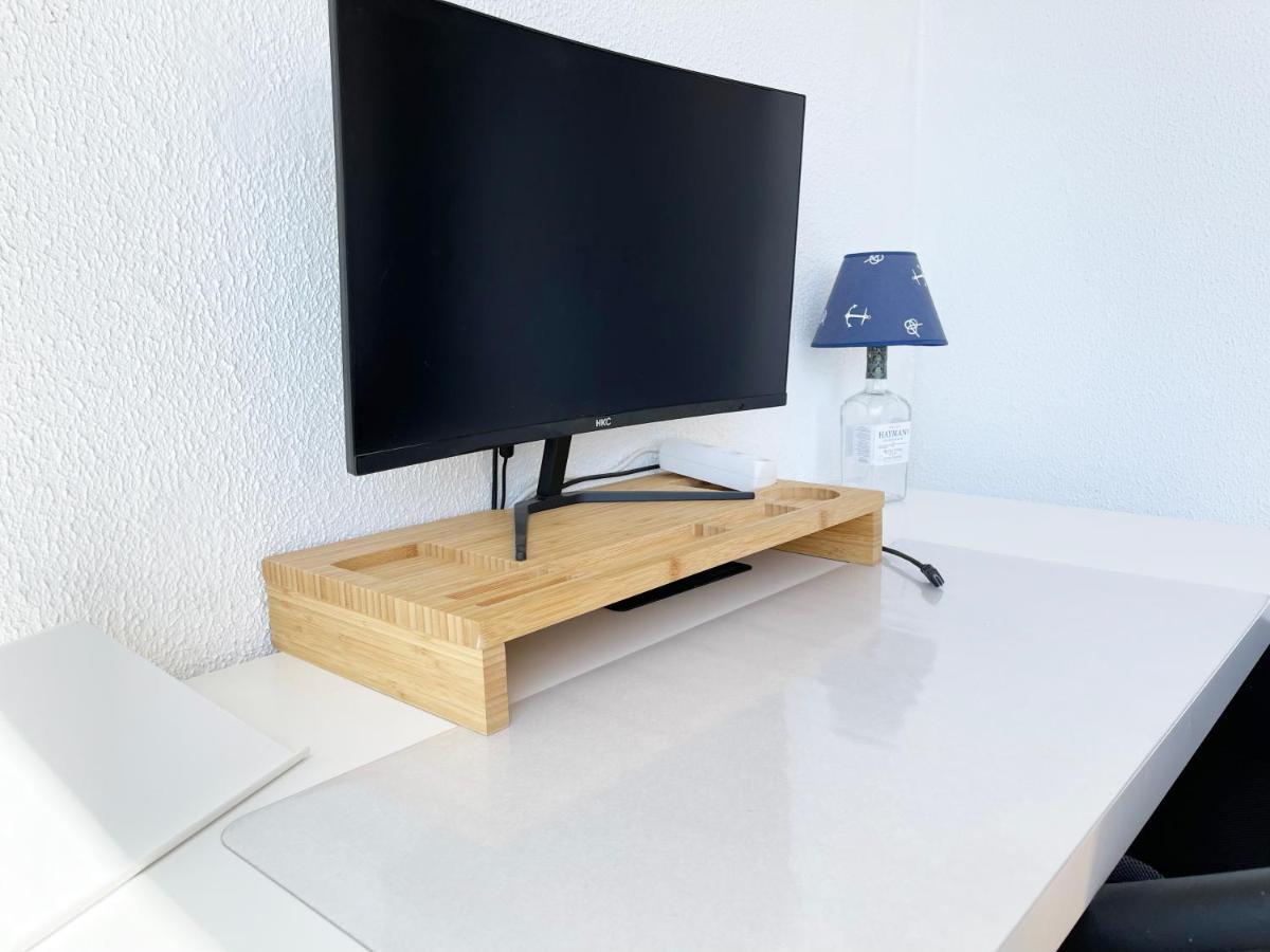 Panoramic Seaview - 2 Bedroom, Main Ave, 15 Min Walk Beach, Workspace Albufeira Bagian luar foto