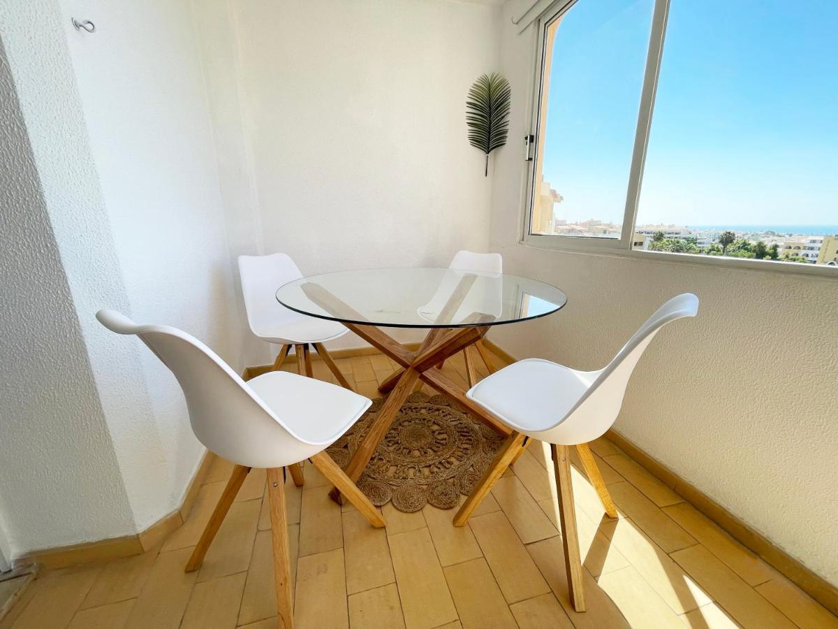 Panoramic Seaview - 2 Bedroom, Main Ave, 15 Min Walk Beach, Workspace Albufeira Bagian luar foto