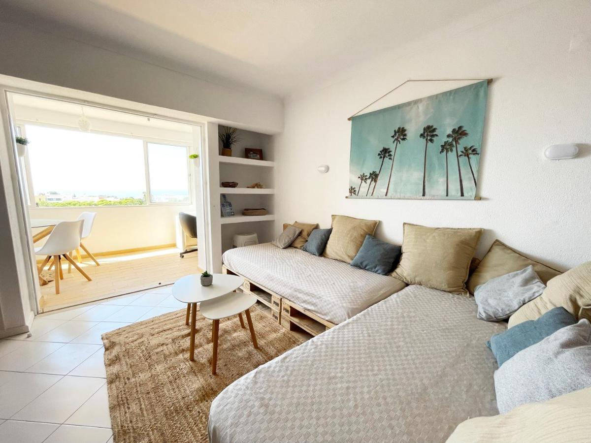 Panoramic Seaview - 2 Bedroom, Main Ave, 15 Min Walk Beach, Workspace Albufeira Bagian luar foto